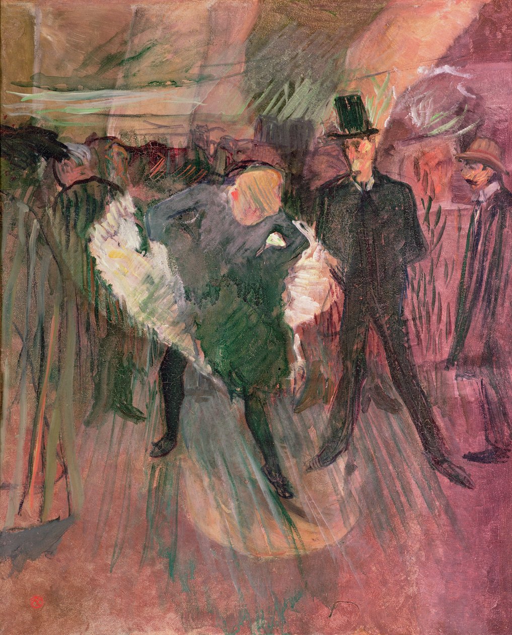 La Goulue i Valentin le Desosse autorstwa Henri de Toulouse Lautrec