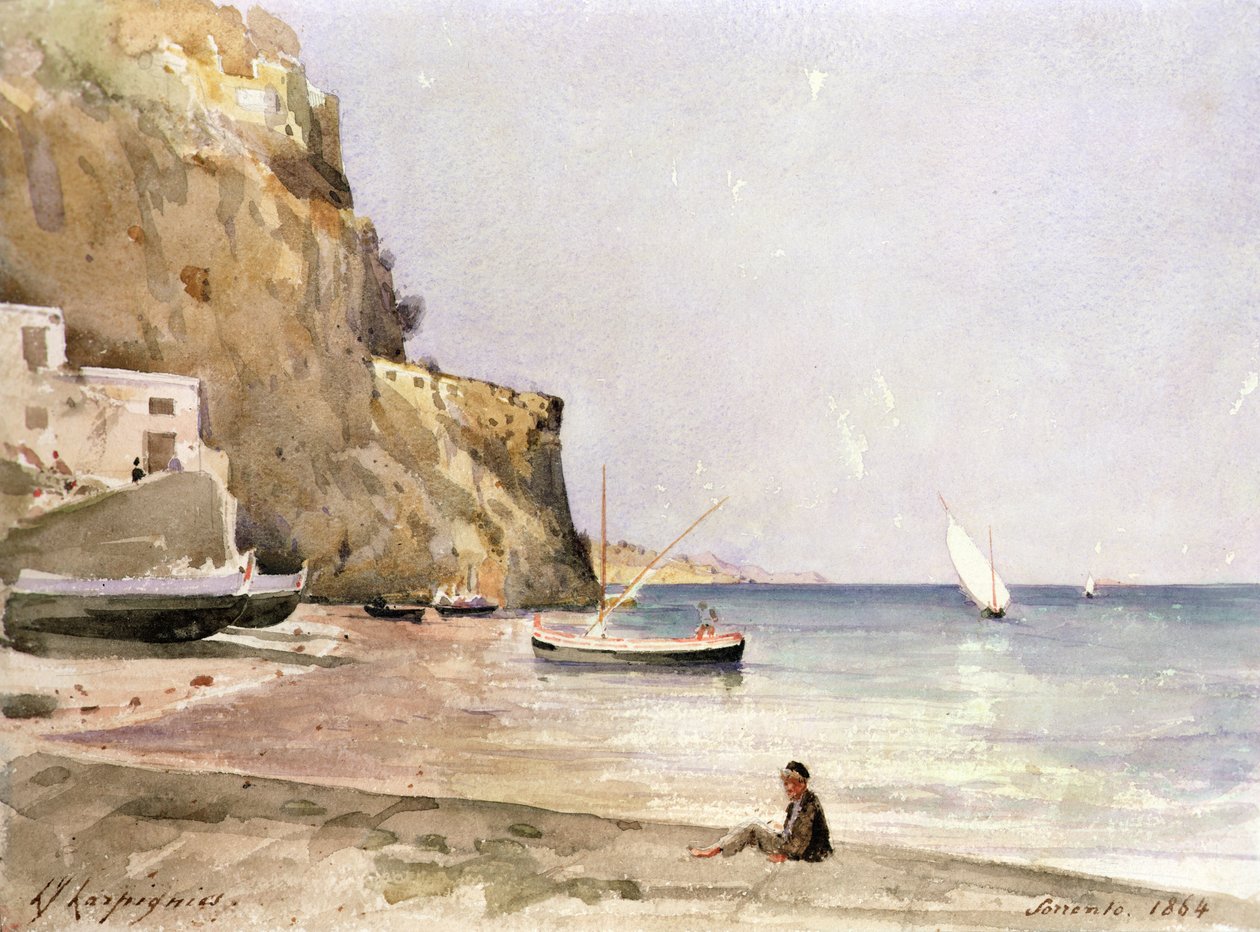 Port Sorrento autorstwa Henri Joseph Harpignies
