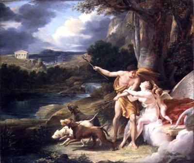 Wenus i Adonis autorstwa Henri Alexandre Georges Regnault
