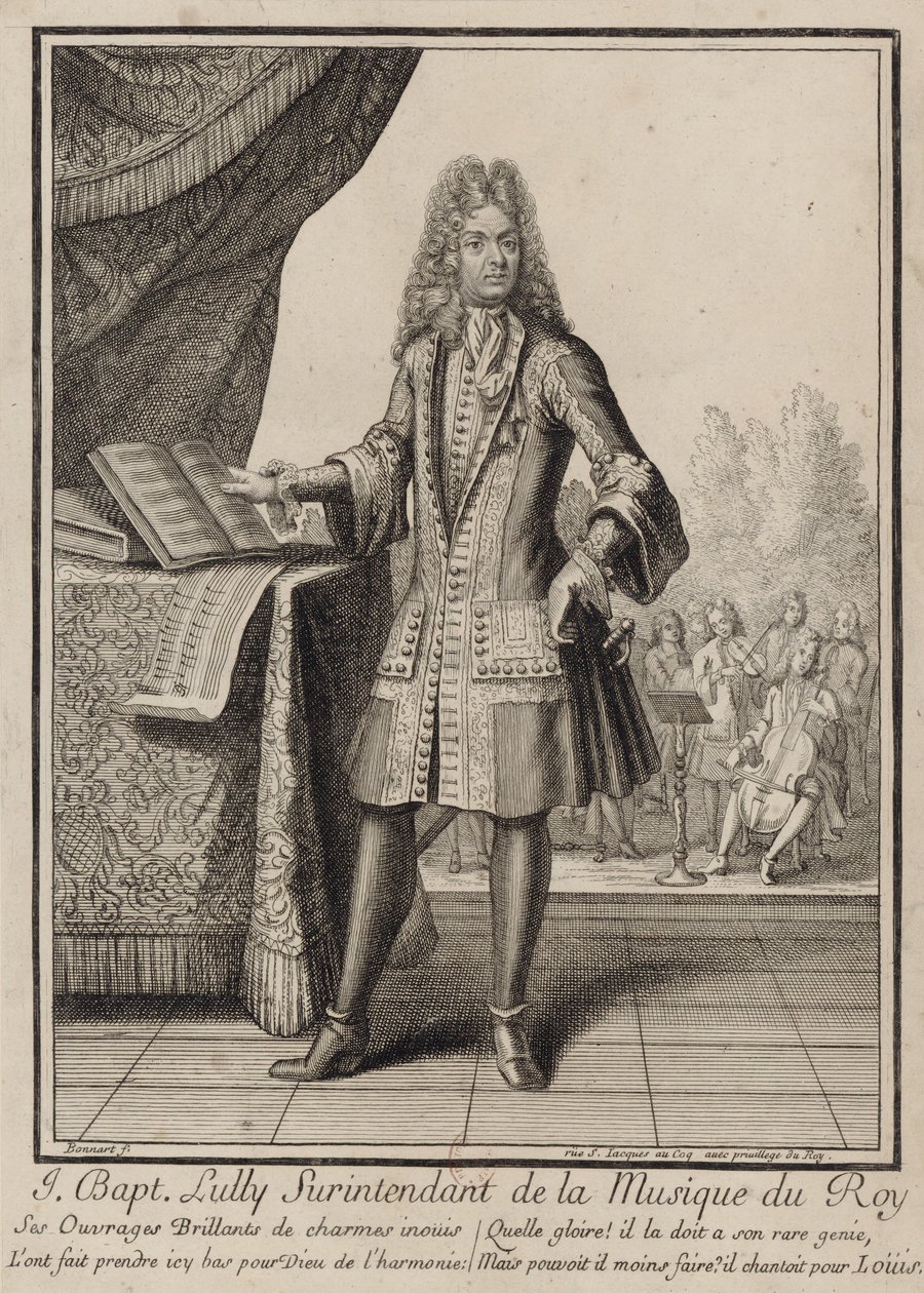 Jean-Baptiste Lully autorstwa Henri Bonnart