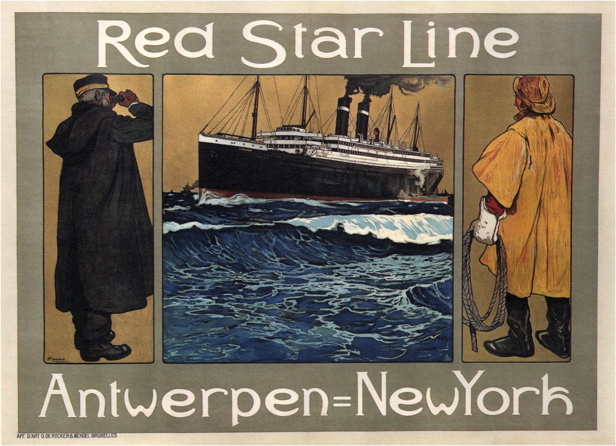 Linia Czerwonej Gwiazdy, 1908 autorstwa Henri Cassiers