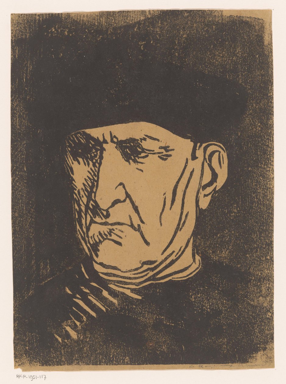 Głowa duchownego autorstwa Henri Charles Guérard