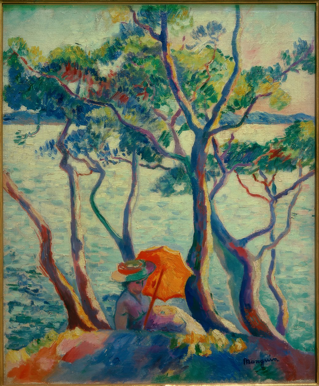 Jeanne z parasolką, Horsewoman autorstwa Henri Charles Manguin