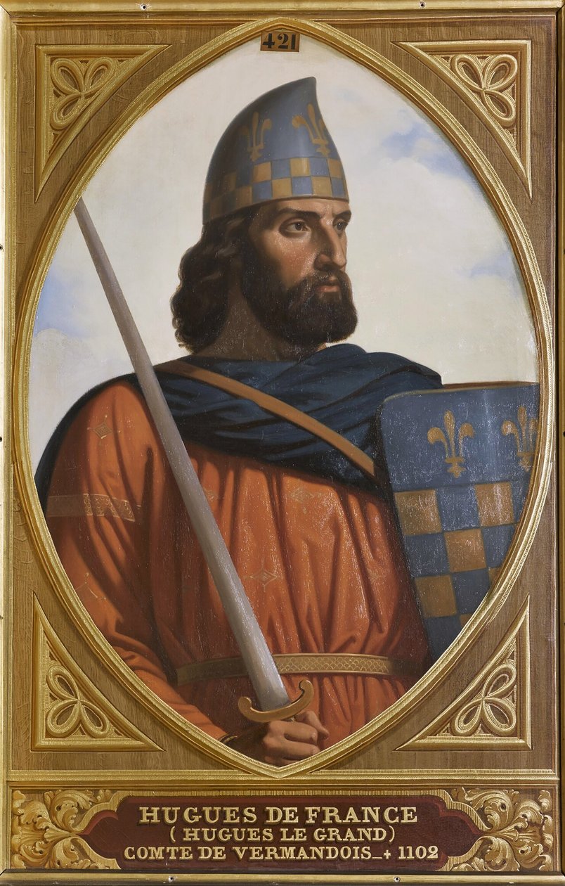 Hugo I, hrabia Vermandois 1057-1101, lata czterdzieste XIX wieku. autorstwa Henri Decaisne
