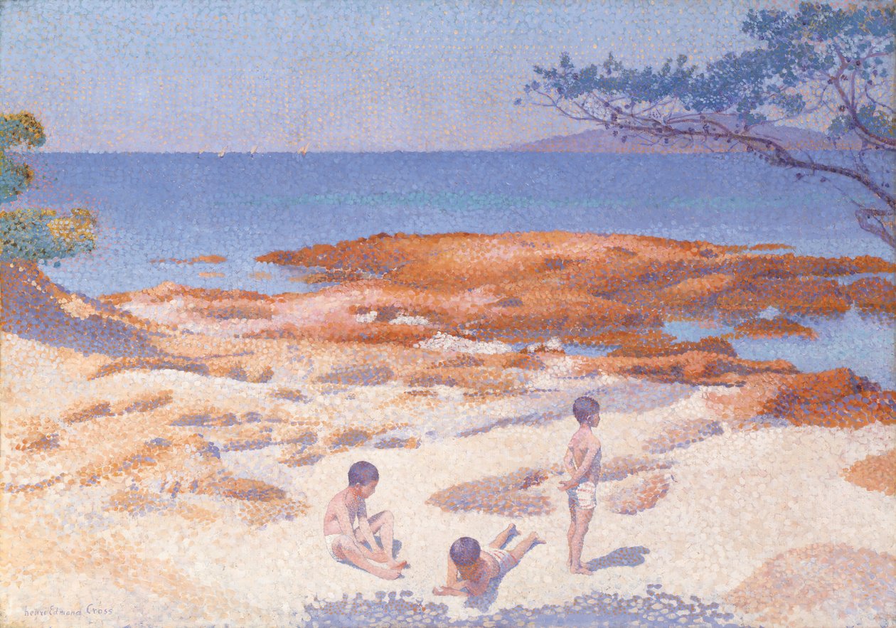 Plaża w Cabasson Baigne-Cul, 189192. autorstwa Henri Edmond Cross