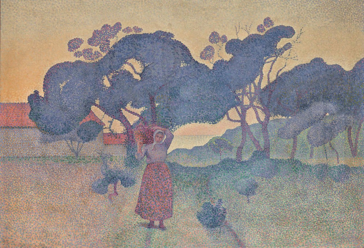 Farma Wieczorna, 1893. autorstwa Henri Edmond Cross