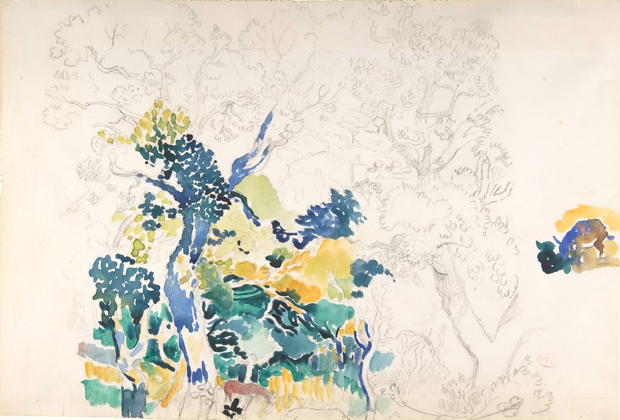 Krajobraz, b.d. autorstwa Henri Edmond Cross