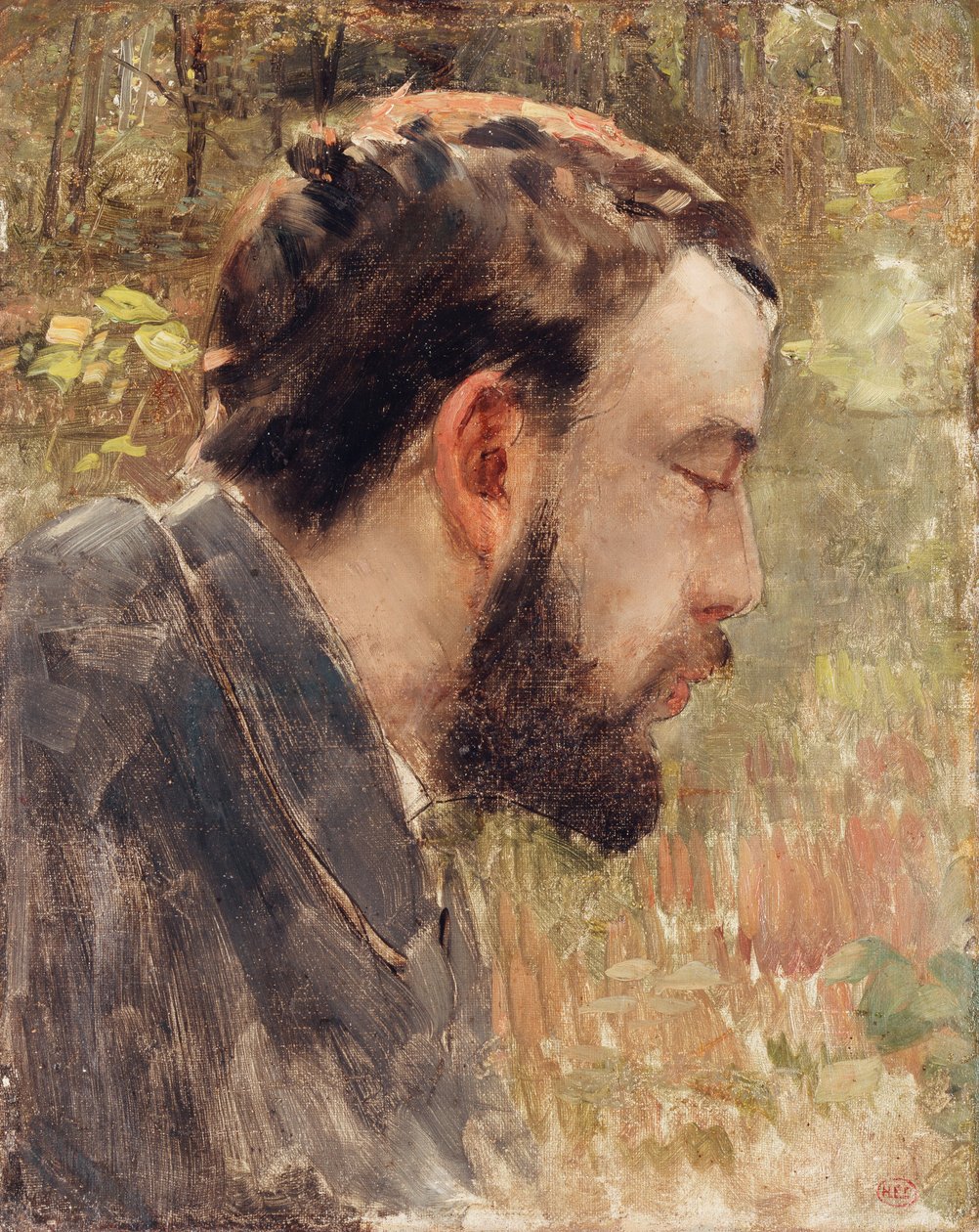 Portret Seurata, autorstwa Henri Edmond Cross