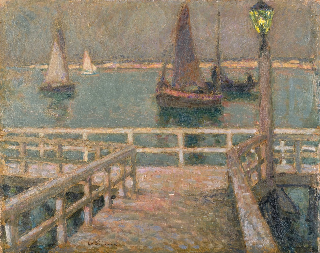 Molo (olej) autorstwa Henri Eugene Augustin Le Sidaner