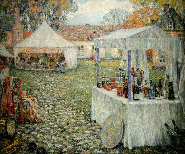 Namioty, Gerberoy autorstwa Henri Eugene Augustin Le Sidaner