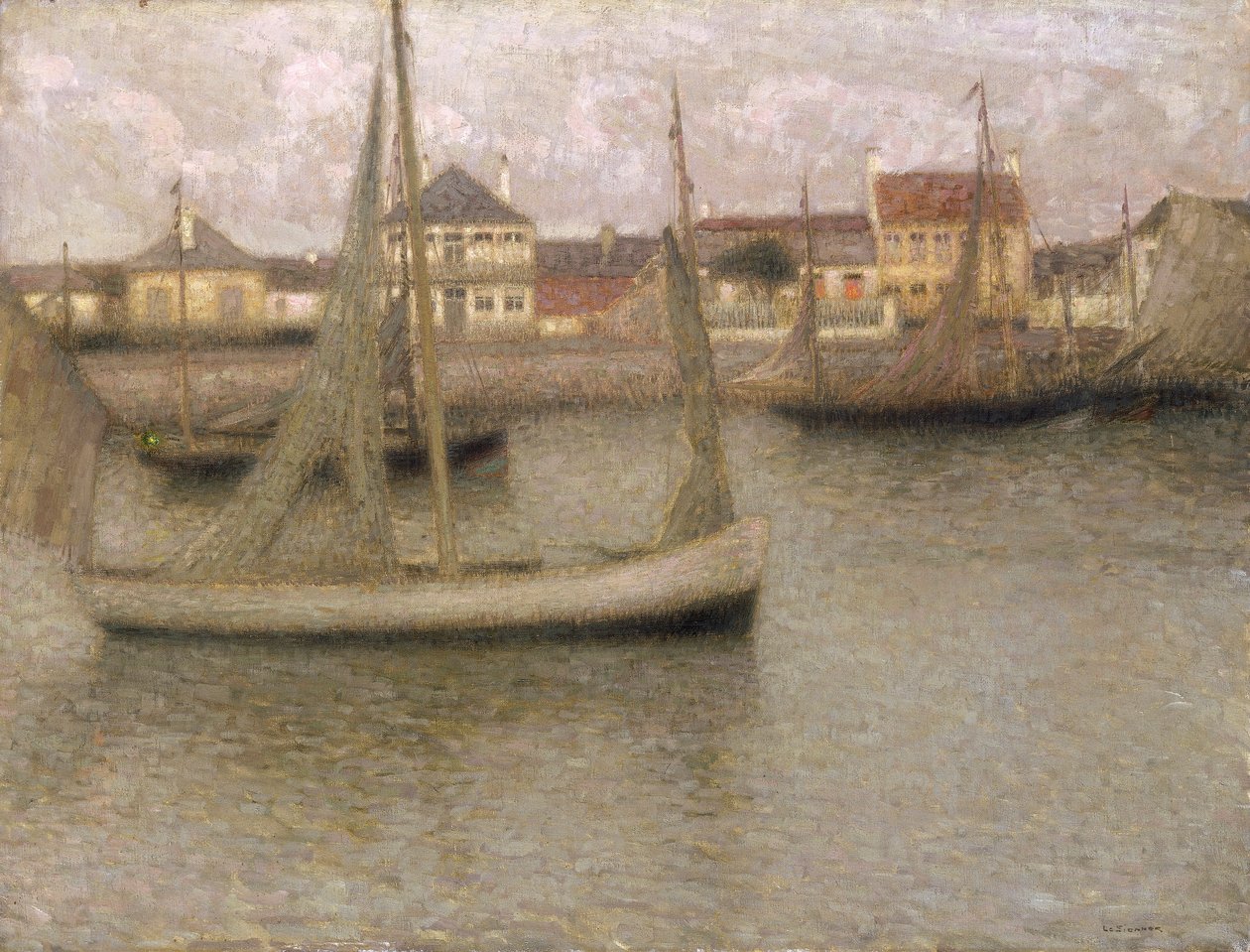 „Łodzie, Heyst”, 1900. autorstwa Henri Eugene Le Sidaner