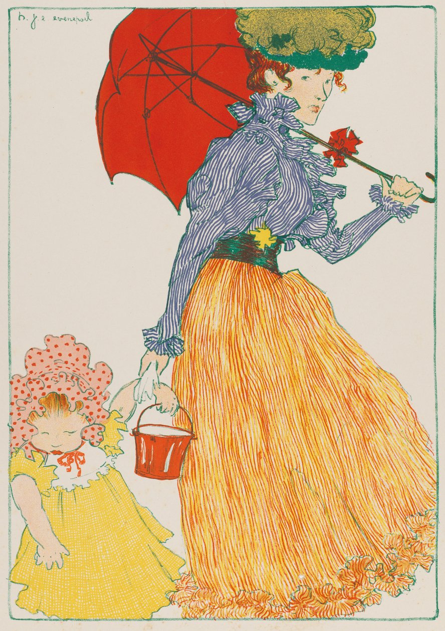 Na Placu, 1897. autorstwa Henri Jacques Edouard Evenepoel