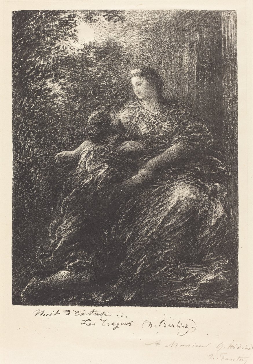 Duet z „Trojany” (6 płyta) autorstwa Ignace Henri Jean Fantin Latour