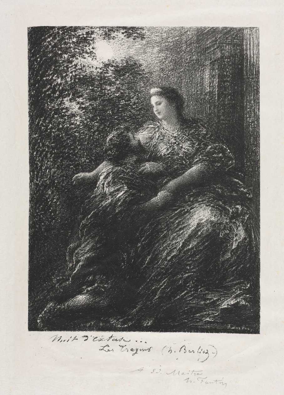 Duet trojanów autorstwa Ignace Henri Jean Fantin Latour