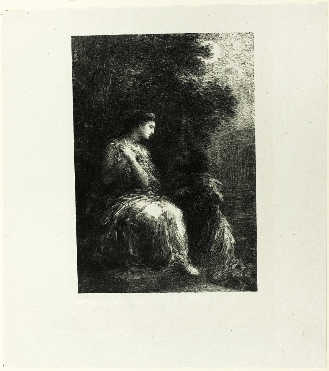 Duet Trojan, płyta siódma autorstwa Ignace Henri Jean Fantin Latour