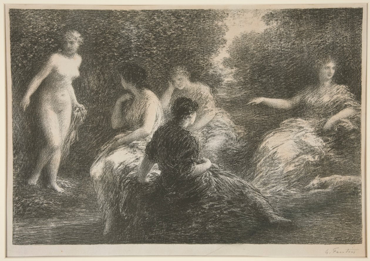 Pięć nimf autorstwa Ignace Henri Jean Fantin Latour