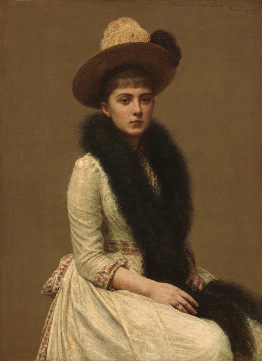Portret Soni, 1890. autorstwa Ignace Henri Jean Fantin Latour