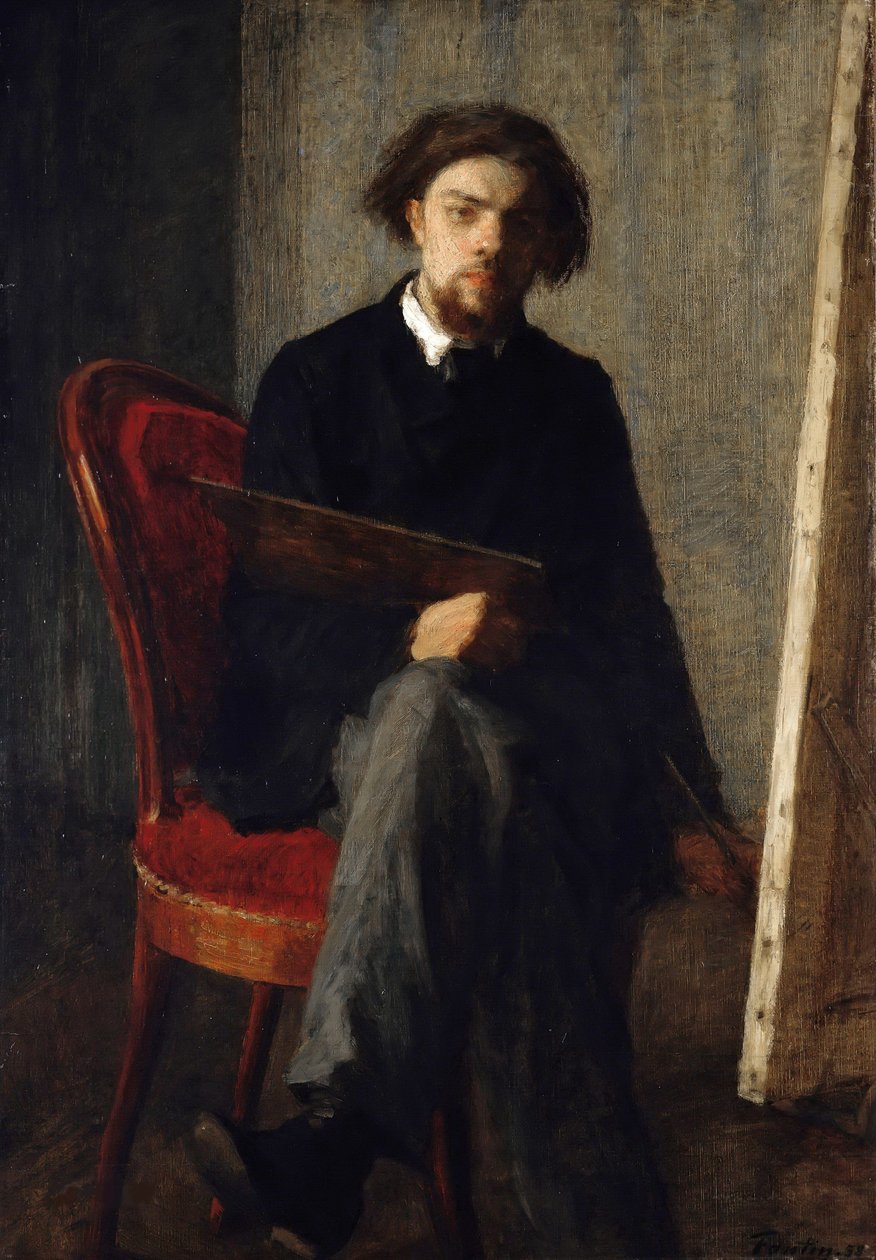Autoportret, 1858. autorstwa Ignace Henri Jean Fantin Latour