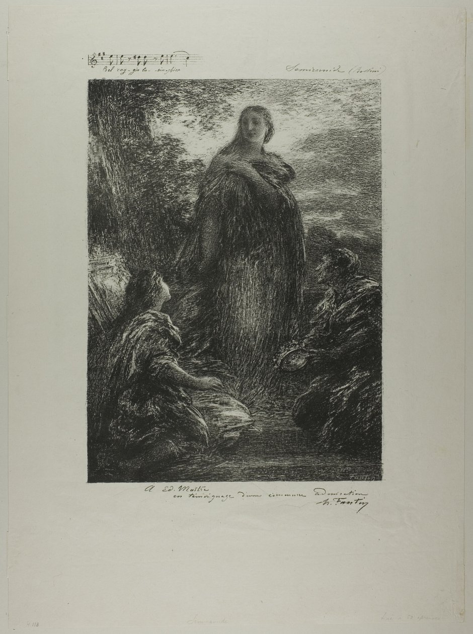 Semiramis autorstwa Ignace Henri Jean Fantin Latour