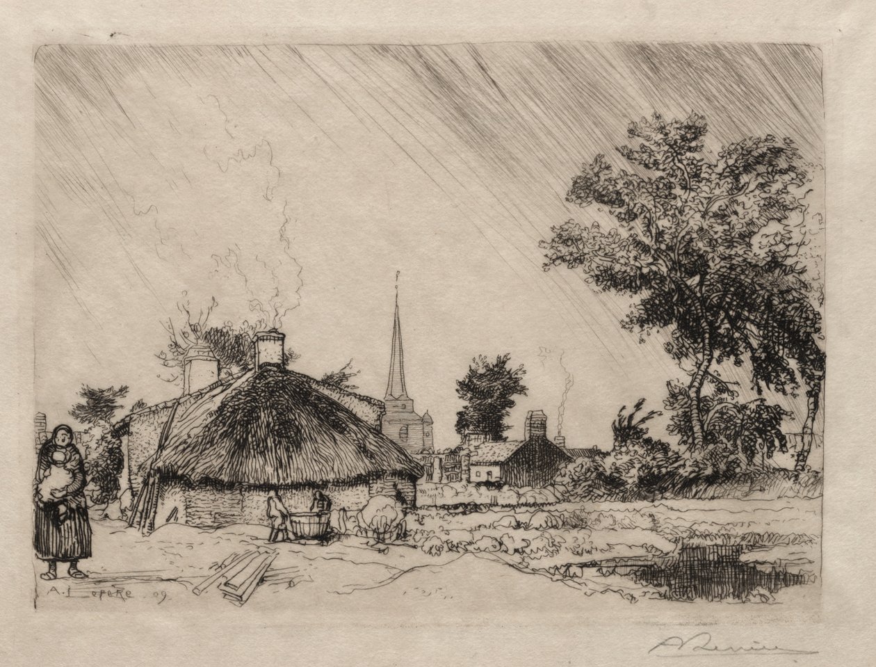 Prysznic: St. Jean-de-Monte autorstwa Ignace Henri Jean Fantin Latour
