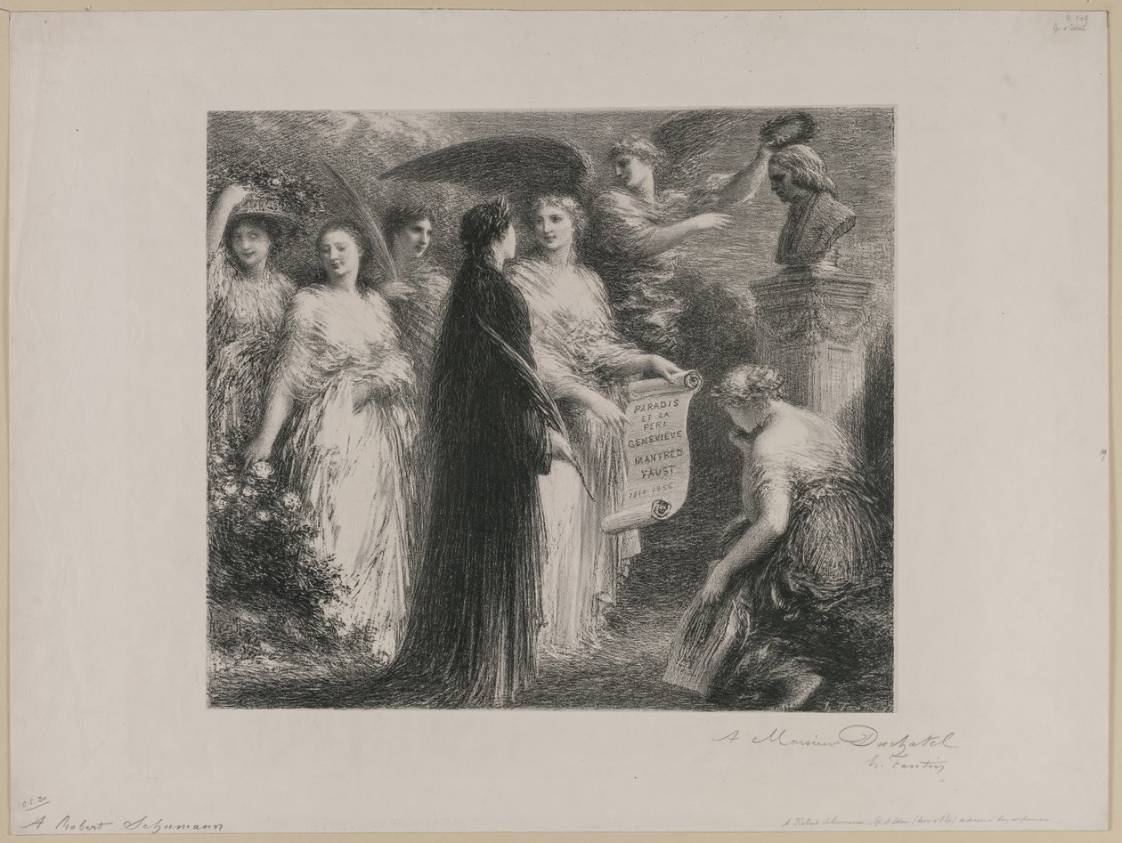 Do Roberta Schumanna, 1894. autorstwa Ignace Henri Jean Fantin Latour