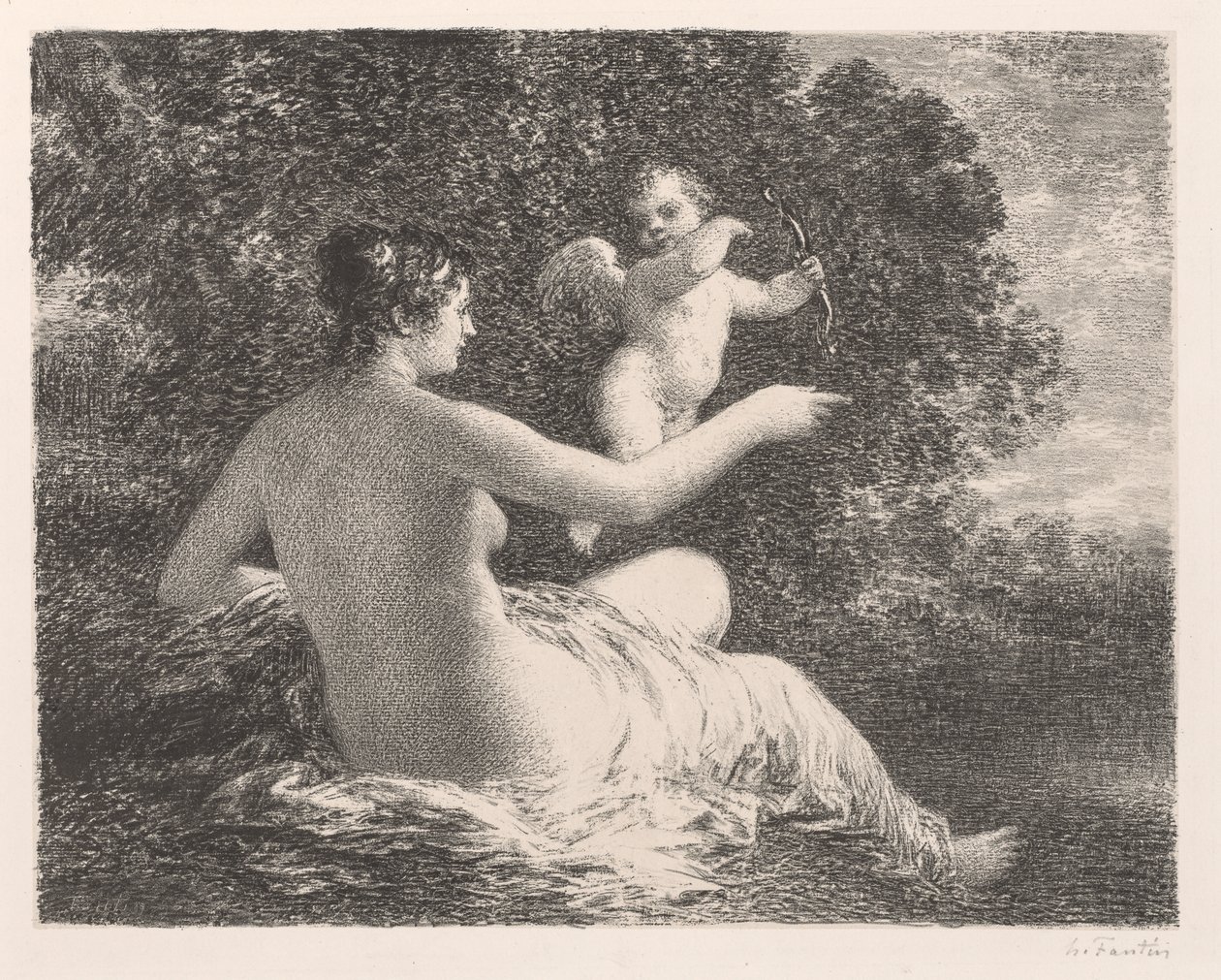 Wenus i Kupidyn autorstwa Ignace Henri Jean Fantin Latour