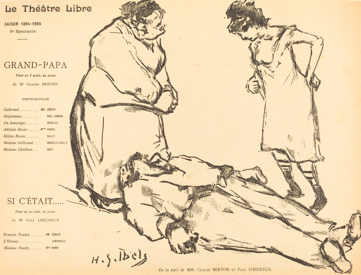 Dziadek; Jeśli było autorstwa Henri Gabriel Ibels