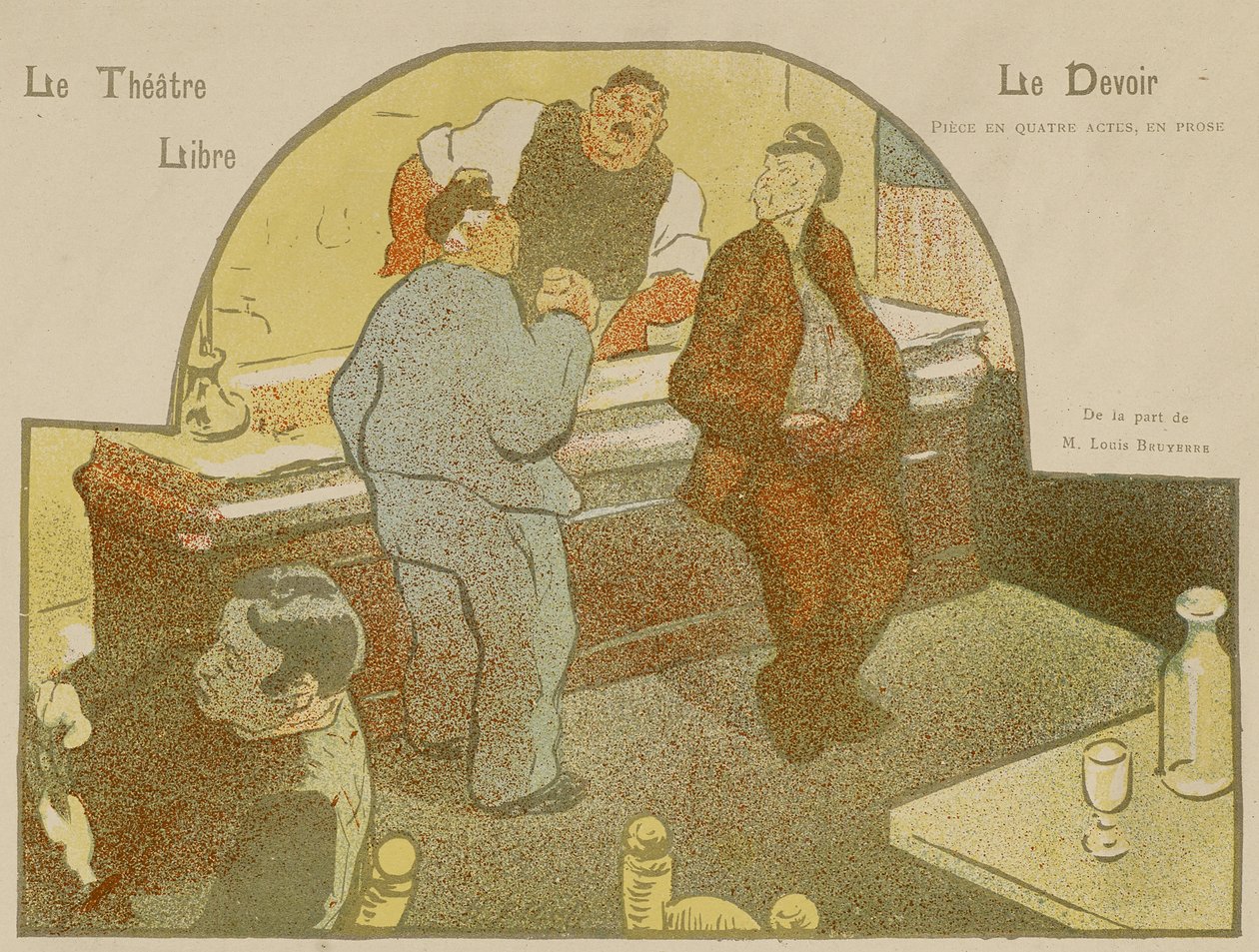 Wolny teatr: Le Devoir autorstwa Henri Gabriel Ibels