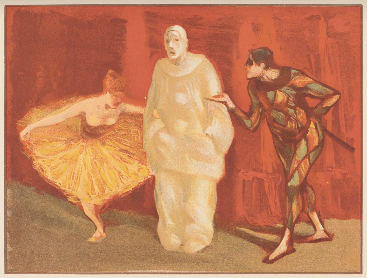 Pantomima, ok. 1898. autorstwa Henri Gabriel Ibels
