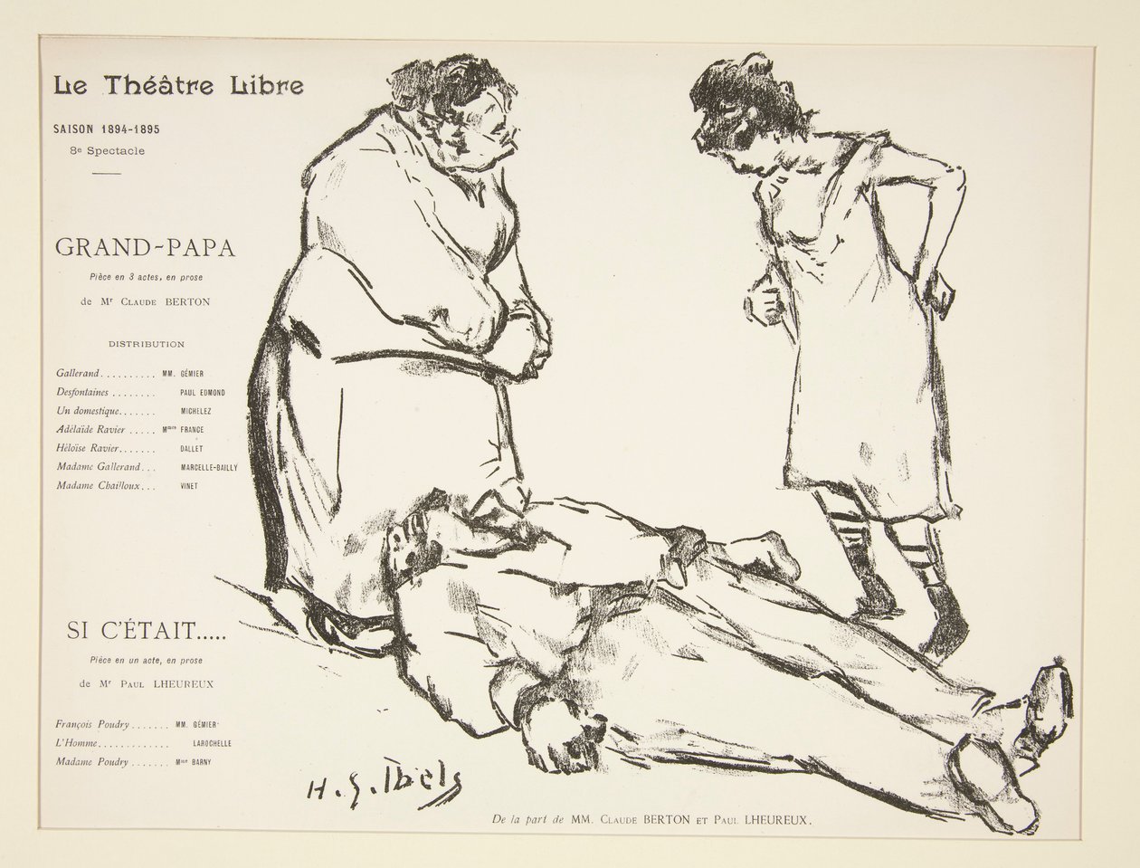 Program Wolnego Teatru: Dziadek autorstwa Henri Gabriel Ibels
