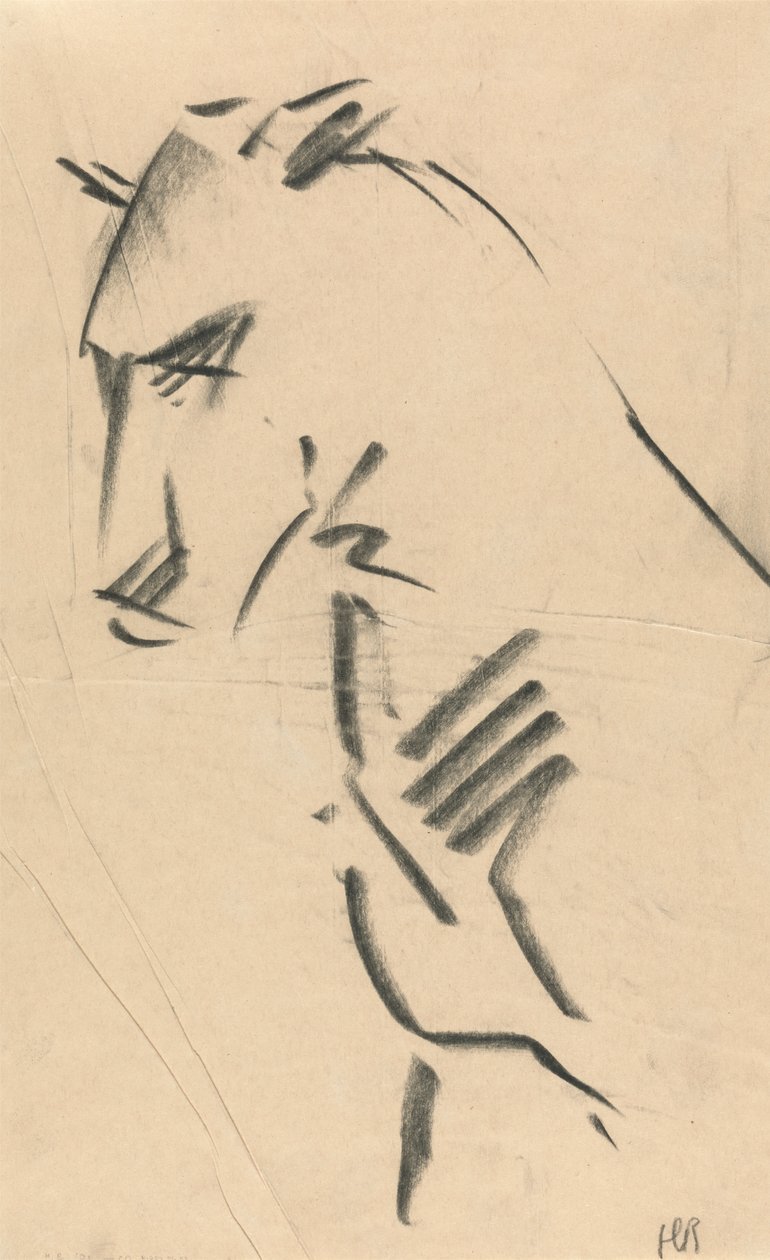 Trzy czwarte widok lwicy autorstwa Henri Gaudier Brzeska