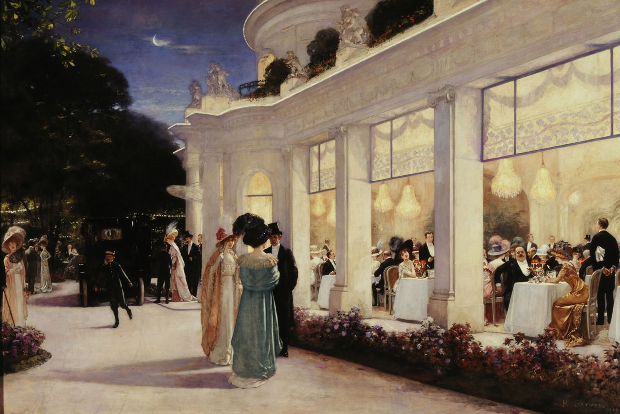 Wieczór w Pré-Catelan autorstwa Henri Gervex