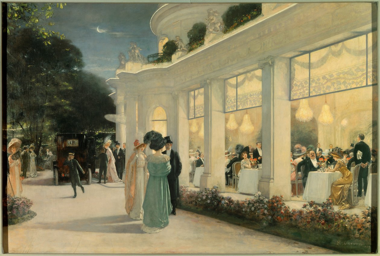 Kolacja w Pre Catelan (Pre-Catelan) autorstwa Henri Gervex
