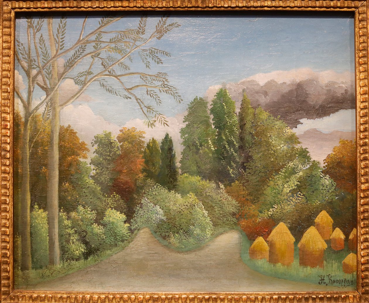 Brzeg rzeki Oise autorstwa Henri J.F. Rousseau
