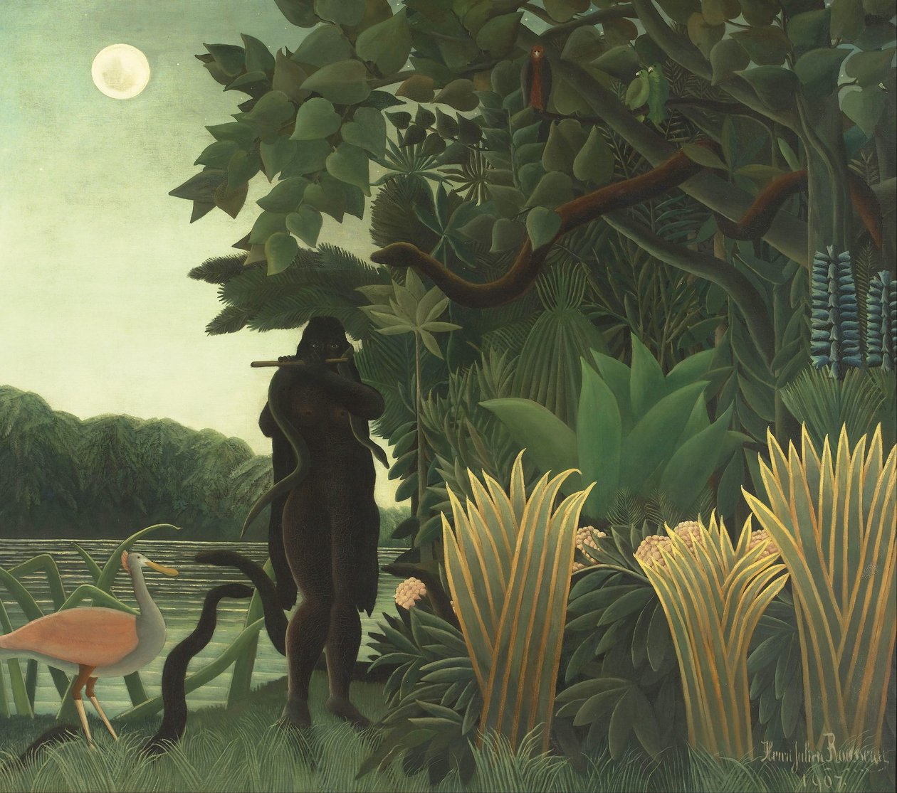 Zaklinacz węży autorstwa Henri J.F. Rousseau