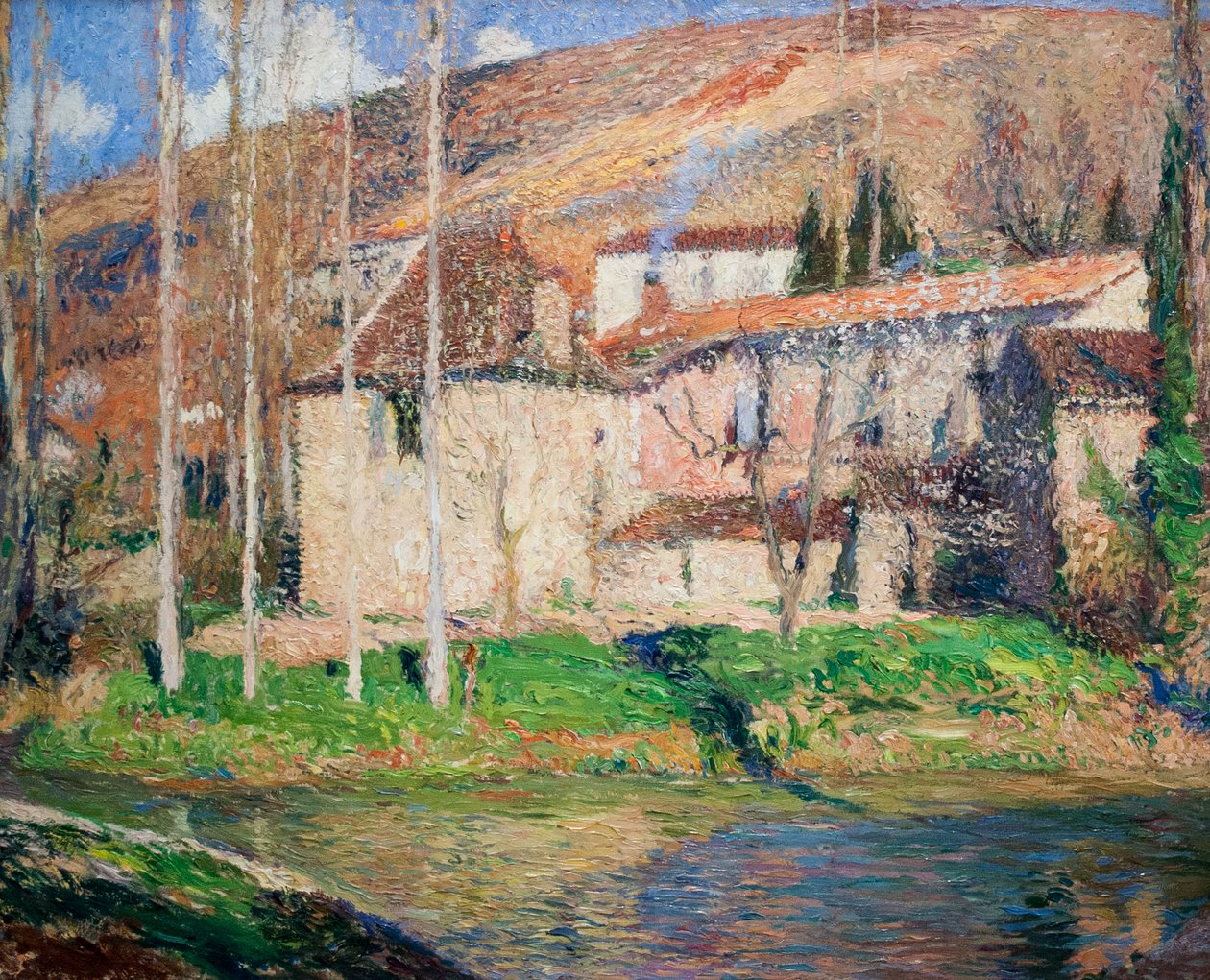 Widok na Labastide-du-Vert (Midi-Pyrénées) autorstwa Henri Jean Guillaume Martin