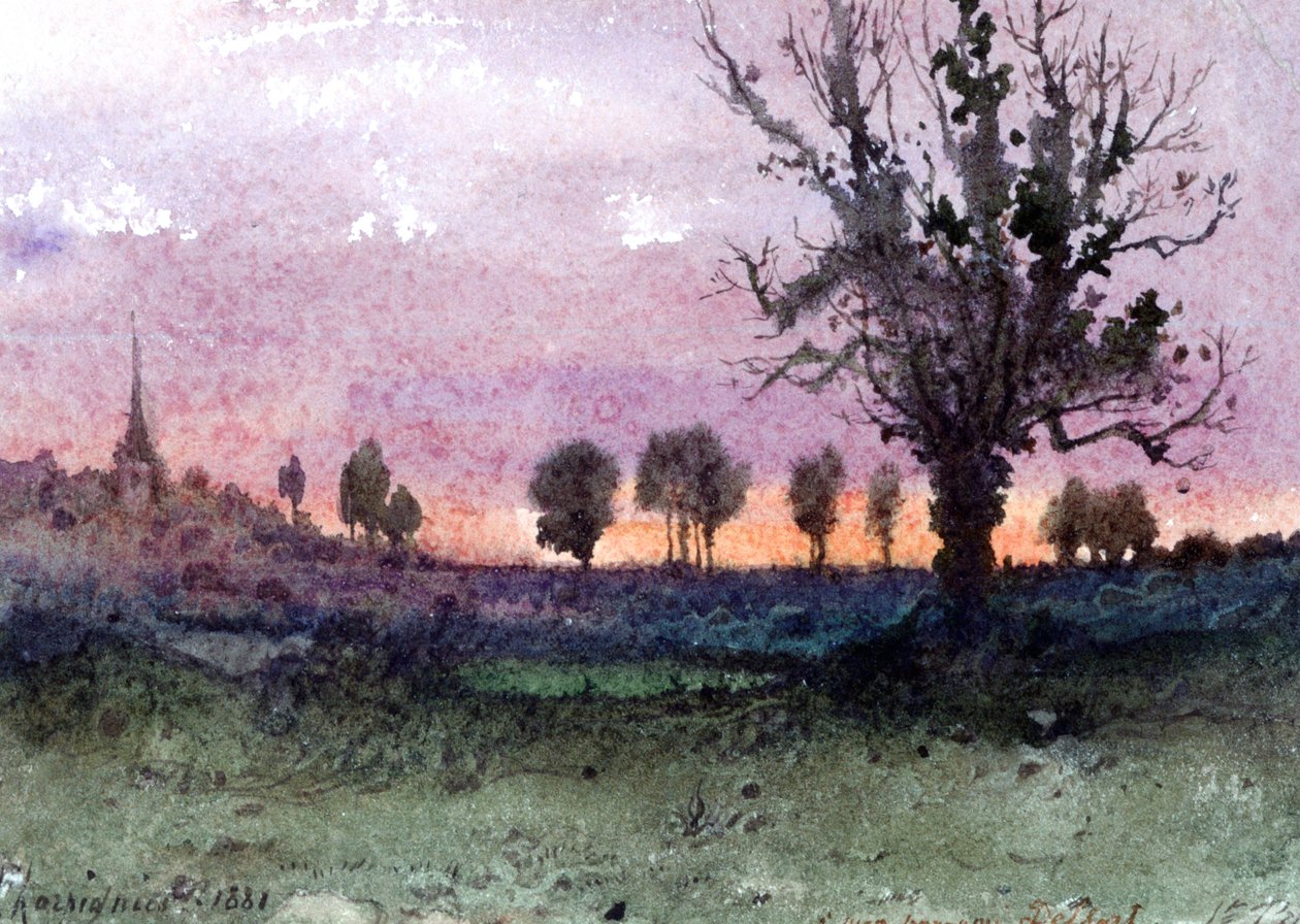 Krajobraz, 1881 autorstwa Henri Joseph Harpignies