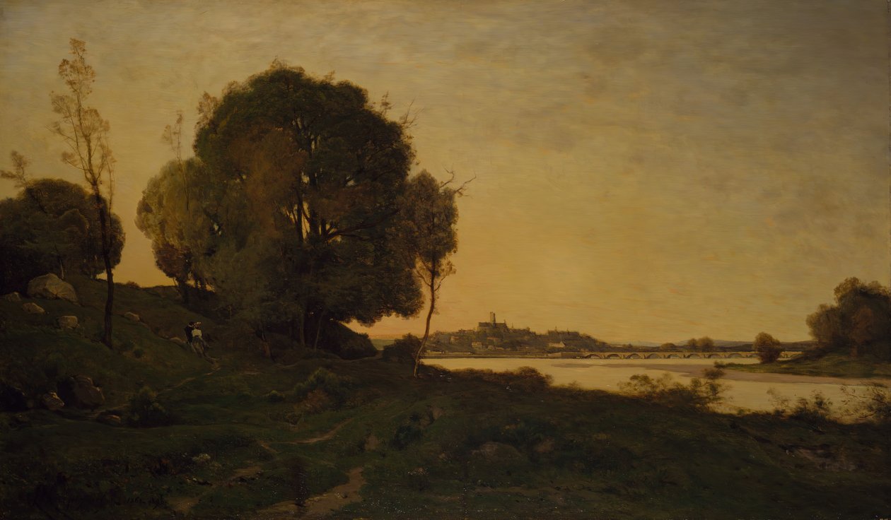 Most Nevers, 1861-1893. autorstwa Henri Joseph Harpignies