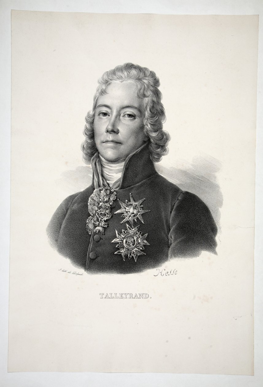 Talleyrand, wyd. 1821 autorstwa Henri Joseph Hesse