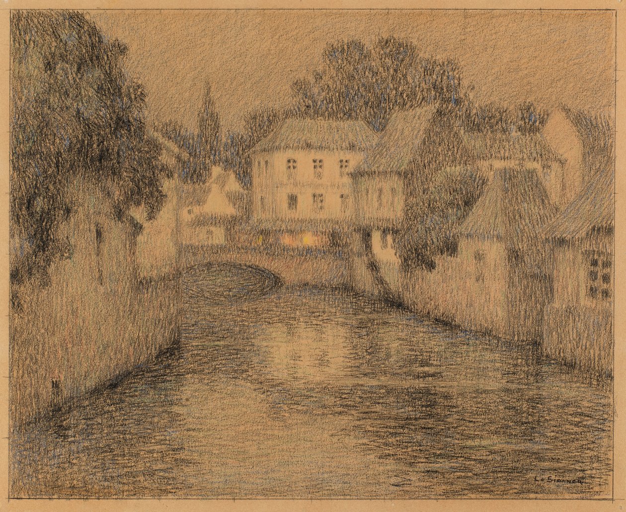 Krajobraz autorstwa Henri Le Sidaner
