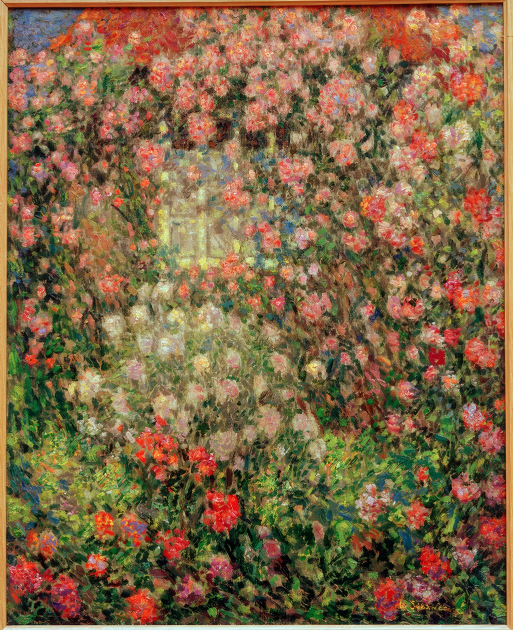 Pawilon różany, Gerberoy autorstwa Henri Le Sidaner
