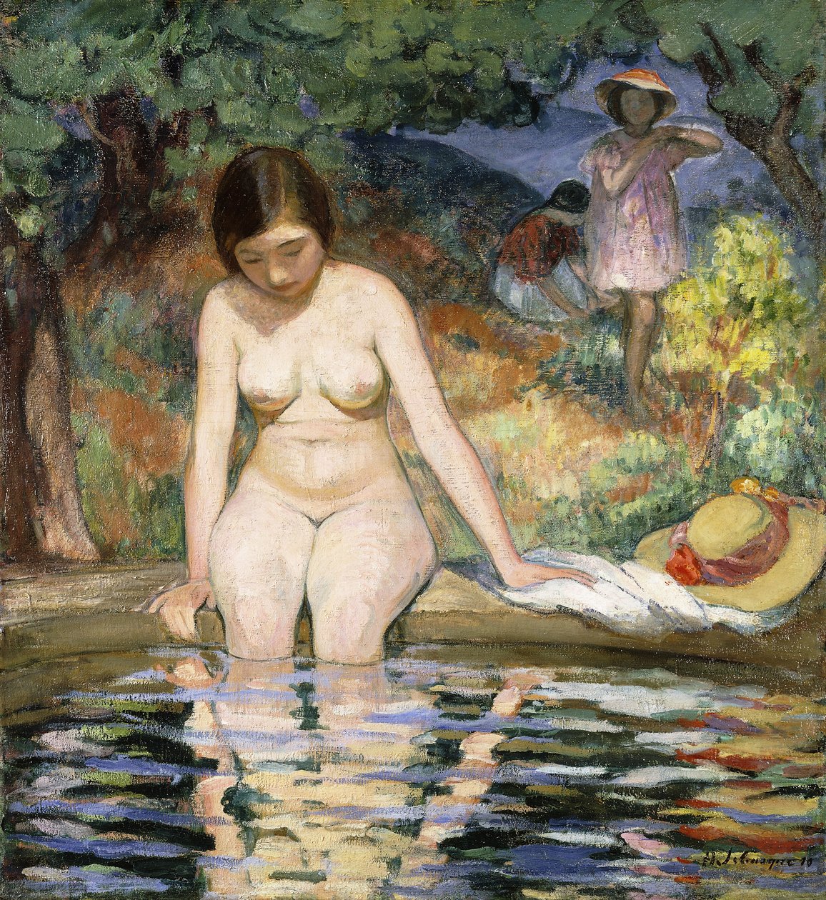 Kuracjusz; Baigneuse, 1910 autorstwa Henri Lebasque