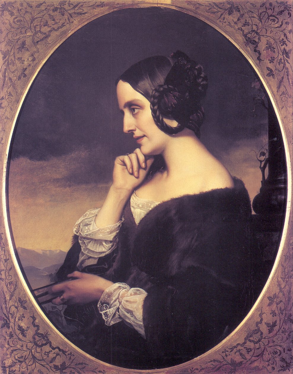 Portret Marii dAgoult 1805-1876, 1843 autorstwa Henri Lehmann