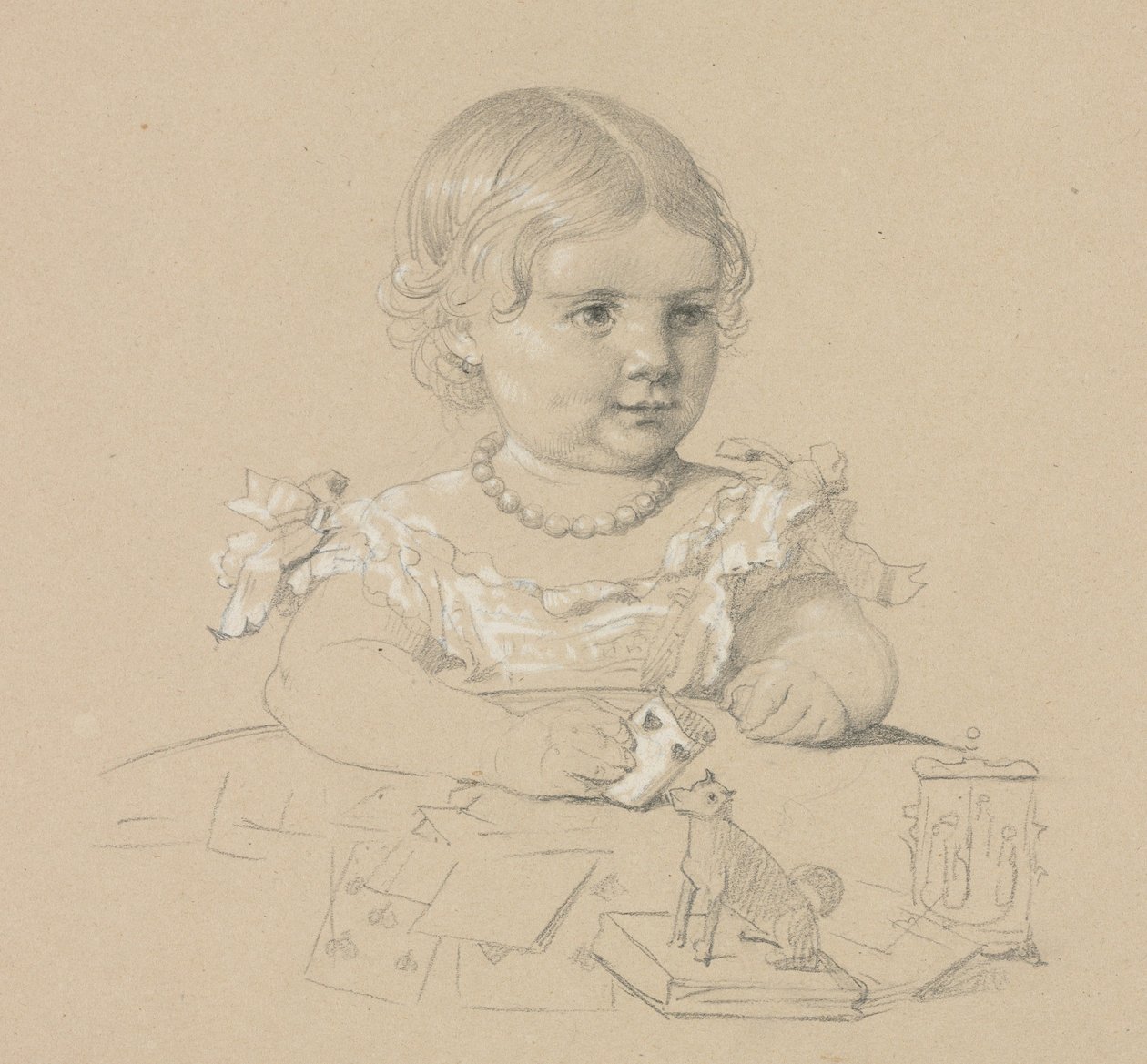 Portret dziecka, XIX wiek. autorstwa Henri Lehmann