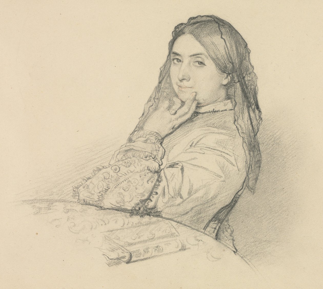 Portret matki autorstwa Henri Lehmann