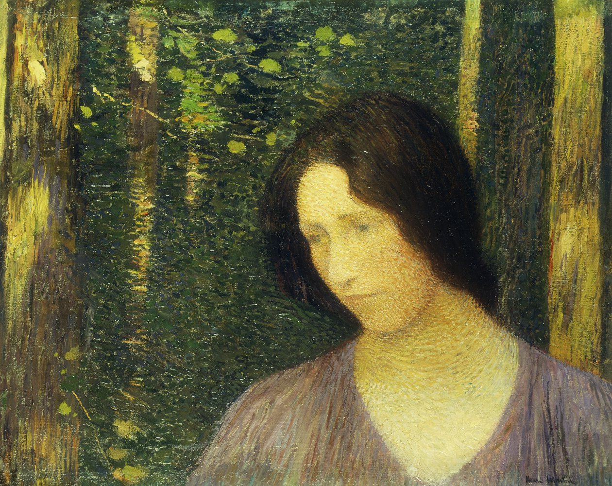 Głowa kobiety; Tete de Femme, autorstwa Henri Martin