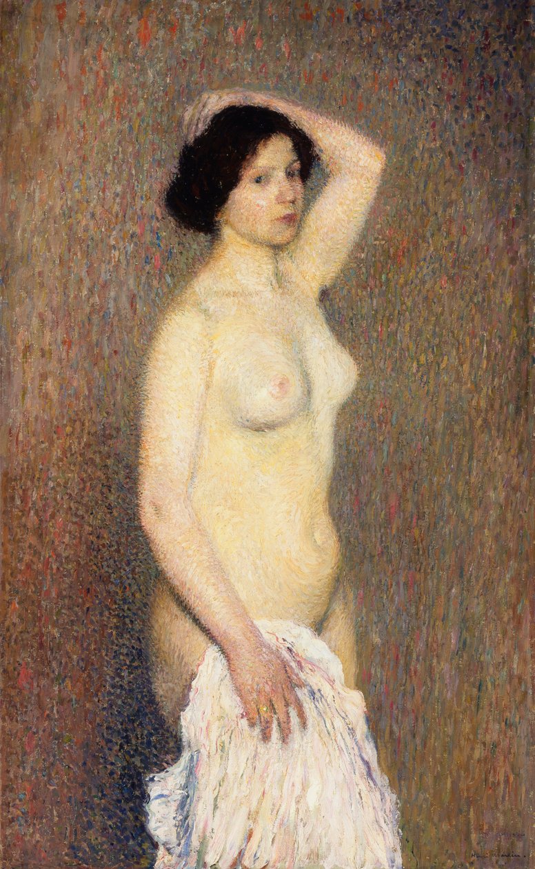 Naga kobieta stojąca, autorstwa Henri Martin
