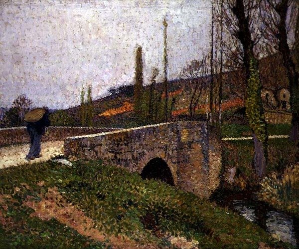 Mały Most, ok. 1915 (olej na płótnie) autorstwa Henri Martin