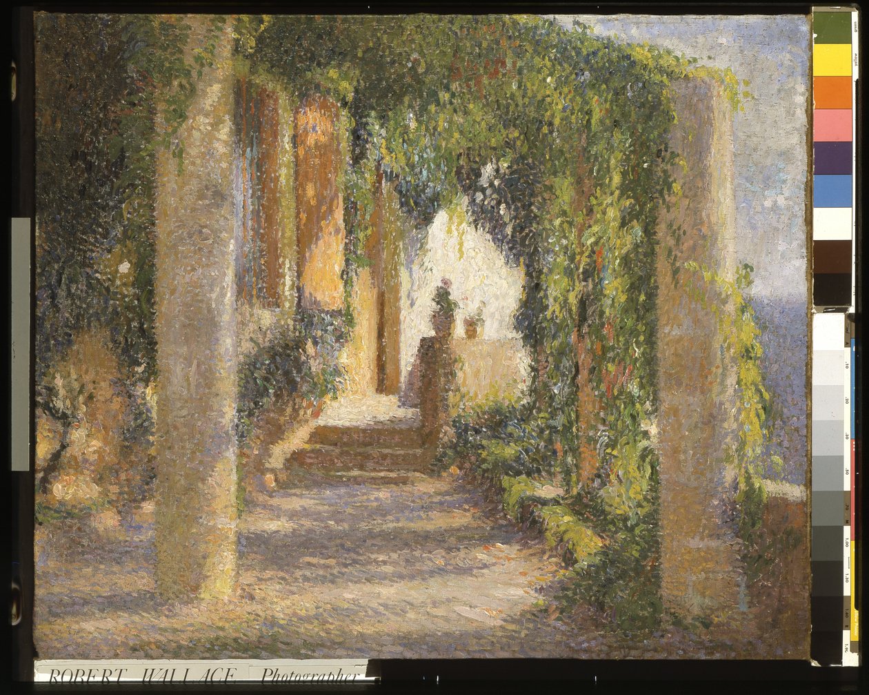 Pergola (La Pergola) (olej na płótnie) autorstwa Henri Martin