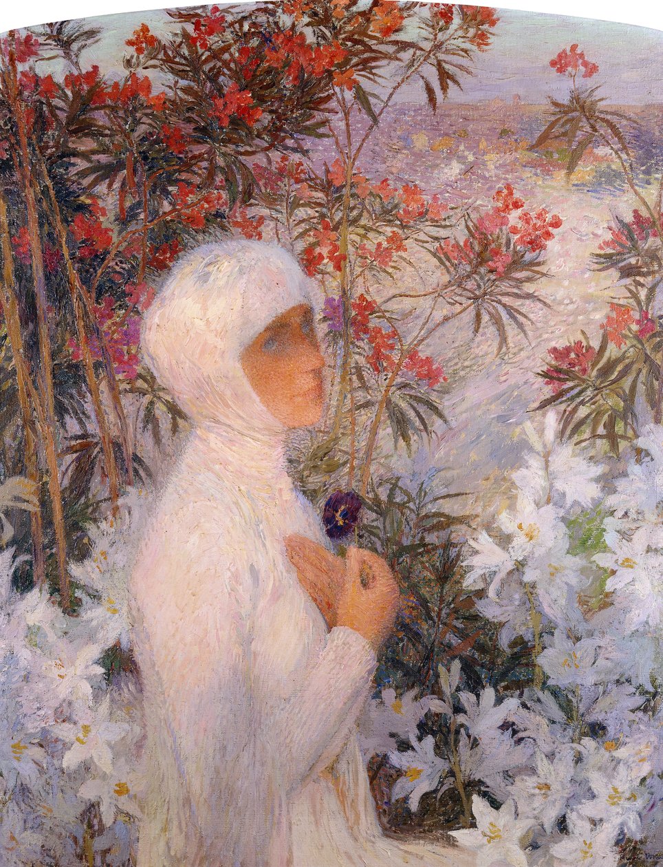 Poetka; La Poetesse, ok. 1890 autorstwa Henri Martin